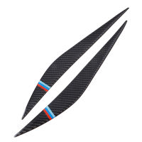 Fit For BMW 3 Series 2013-2017 F30 F35 Headlights Stickers Eyebrow Eyelids Trim Carbon Fiber Cover Car Decorative Accessories