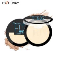 แป้งพัฟ แป้งผสมรองพื่น 2 ชั้น Clever Cat fit me power 18g.