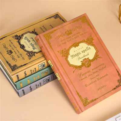 Office Supply Notebook Vintage Notebook Students School Notebook Pocket Hardcover Notepad Creative Magic Spells Diary