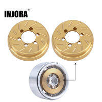 INJORA 2PCS Brass 63g Internal Counterweight for 1.9 2.2 inch Wheel Rims Axial SCX10 90046 D90 TF2 Traxxas TRX4