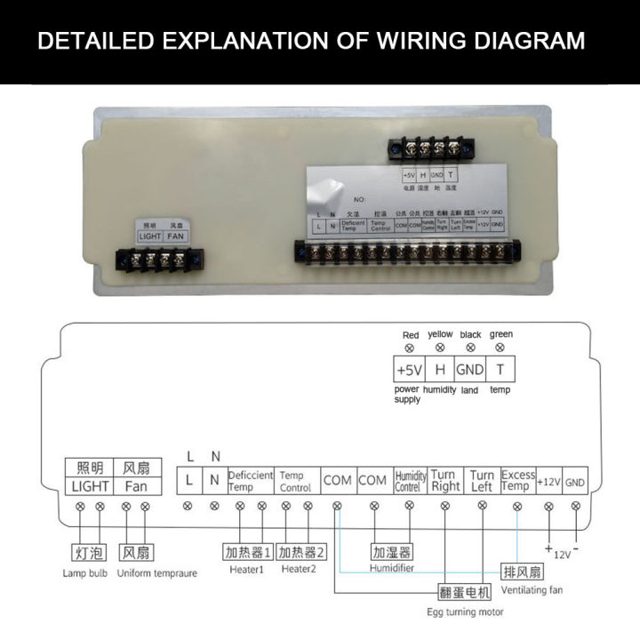 rcyago-xm-18d-incubator-controller-ความแม่นยำสูงอุณหภูมิและความชื้น-controller-ควบคุมอุณหภูมิและความชื้น-incubator