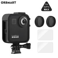 เคสกรอบสำหรับ Gopro MAX 360ปกป้องหน้าจอกระจกเทมเปอร์ฟิล์มป้องกันฝาครอบตัวเครื่องสำหรับ Go Pro อุปกรณ์เสริมสูงสุด