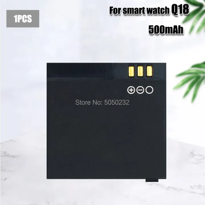 3.7V Rechargeable Liion Polymer Battery 500mAh Lipolymer Batteries Replacement For Q18 Wrist