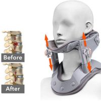 hjk☎♟  Heating Neck Collar Corrector Repair Cervical Brace Apparatus Posture Correction Treatment Spine Massager