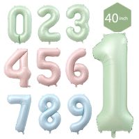 【DT】hot！ 1pc 40inch Number Foil Balloons 1 2 3 4 5 6 Years Old Kid Boys Happy Birthday Baby Shower Supplies