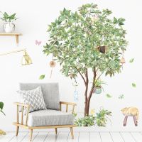 【LZ】✳❏∋  Large Nordic Tree Wall Stickers Living Room Decoration Bedroom Home Decor Art Removable Decals for Background Decorative Posters