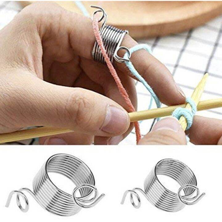 cw-1-set-yarn-guide-holder-separated-yarns-tools-metal-knitting-thimble-crochet-crafting-accessories