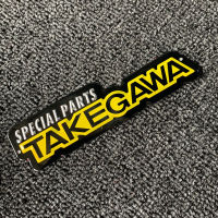 สติ๊กเกอร์ติดรถโลหะสำหรับรถจักรยานยนต์ TAKEGAWA อลูมิเนียมสติกเกอร์ท่อไอเสียดัดแปลงโลโก้รถ K-1 SPEED