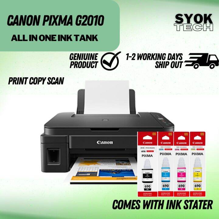 Canon Pixma G2010 All In One Print Scan Copy Refillable Ink Tank Printer For High Volume Canon Pixma G2010 All In One Print Scan Copy Refillable Ink Tank Printer For High Volume