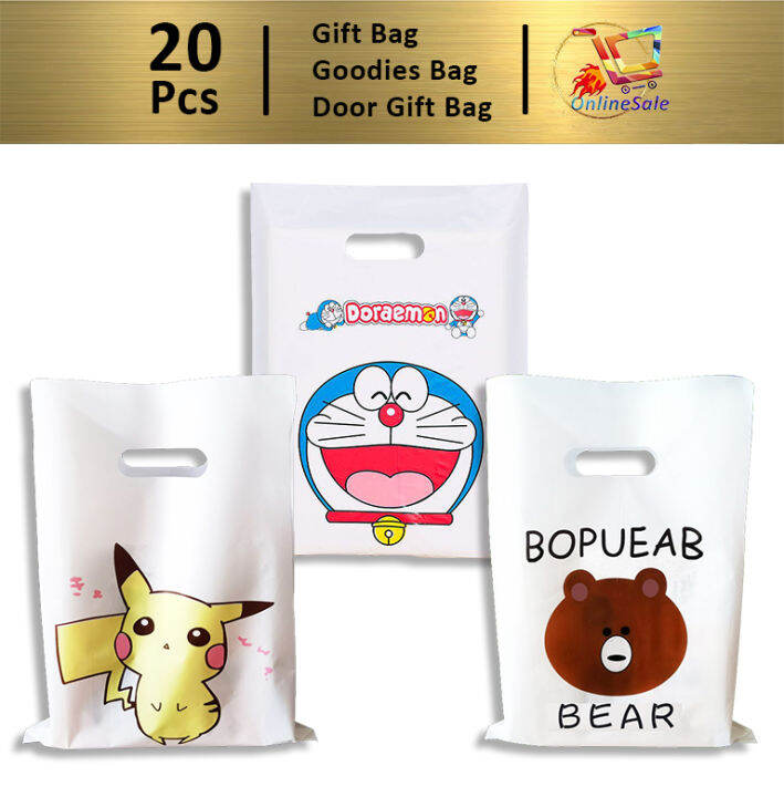 Cute Gift Bag [20pcs] Goodies Bag Door Gift Birthday Wedding Party Cat