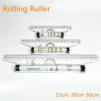 Roll Ruler Parallel Rulers 20/30cm Universal Foot Angle Rule Balancing Scale Drawing Reglas Multi-purpose Rolling Ruler