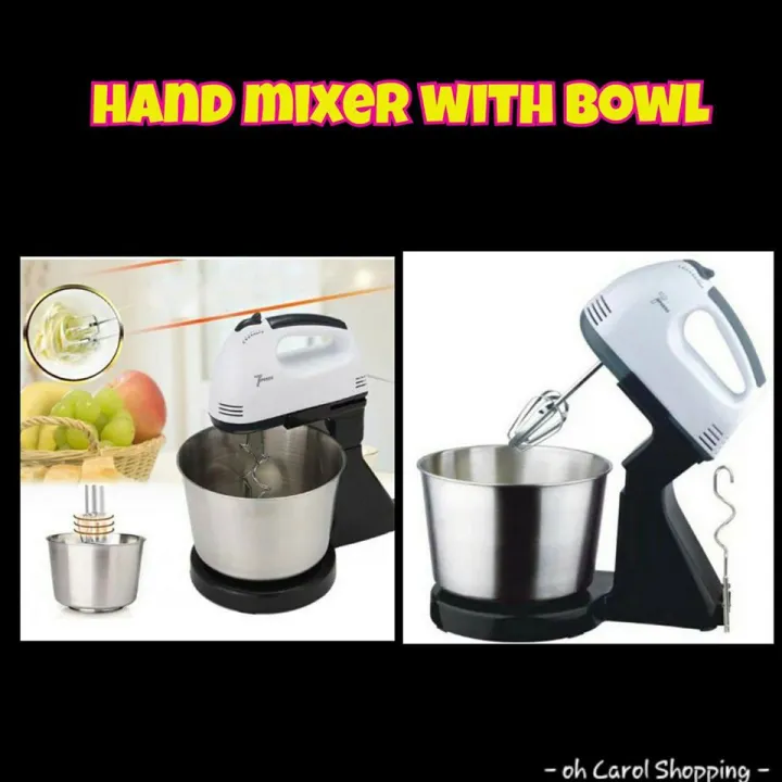 Hand Mixer with Bowl 7 Speeds Lazada PH