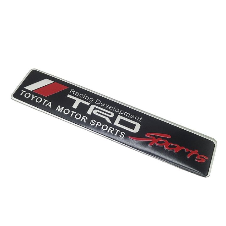 trd-สติกเกอร์ลายโลโก้สำหรับติดรถยนต์อลูมิเนียมมอเตอร์สปอร์ต-badge-สติ๊กเกอร์สัญลักษณ์สำหรับโตโยต้าคราวน์