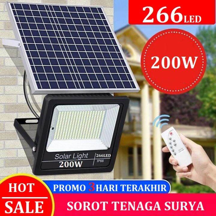 LAMPU SOROT SOLAR CELL / LAMPU LED TENAGA MATAHARI / LAMPU PANEL SURYA ...