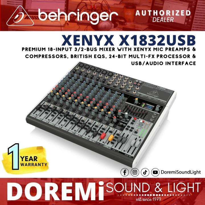 Behringer XENYX X1832USB 14channel Analog Mixer with USB and Effects