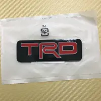 โลโก้* TRD หลังกาว ติด TOYOTA ใส่ใด้ทุกรุ่น งานเคลือบเงา ขนาด* 8.8x3cm