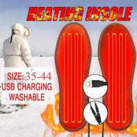 Unisex USB Charging Electric Heated Insoles for Shoes Winter Warmer Foot Heating Insole Boots Rechargeable Heater Pads Soles