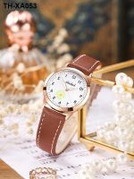 Student special watch for junior high school girls luminous waterproof with mute quartz without sound new year