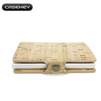 Aluminum Multi Card case Slim Rfid cork leather Wallet Blocking Portable Men Money Clip Pocket Porte Carte