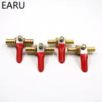 6mm-12mm Hose Barb Inline Brass Water Oil Air Gas Fuel Line Shutoff Ball Valve Pipe Fittings Pneumatic Connector Controller