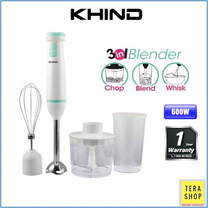 Hand blender Khind BH600M 3 in 1 Hand Blender 600W Lazada