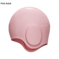 Children Summer Durable Silicone Swimming Cap With 3D Ear Protection Swim Cap For Men Women Bathing Cap For Short Long HairTH