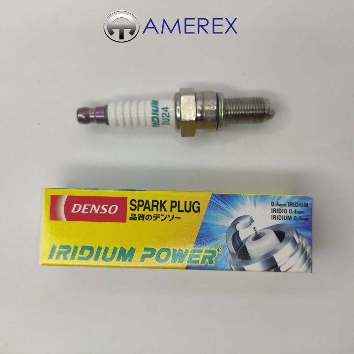 DENSO Spark Plug Iridium IU24 FOR MOTORCYCLE 1PC (For Raider 150 ...