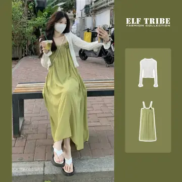 Korean slip cheap dress