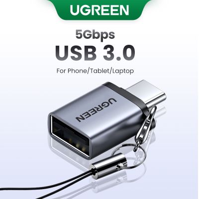 Ugreen อะแดปเตอร์ USB 3.1 Type C เป็น USB 3.0 C OTG สําหรับ Samsung Galaxy Huawei Mate Google Gopro Oneplus Htc Macbook QC8191605