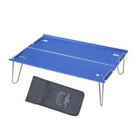 Portable Mini Folding Table For Outdoor Camping Aluminum Alloy Picnic BBQ Traveling Desk With Bag For Hiking 4 Color