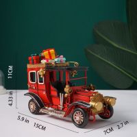 Metal classic car miniature model living decoration counter retro gift home Christmas decorations Bar Cafe RestaurantArts and Cr