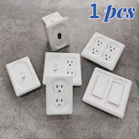 Porcelain Flush-Mounted Socket R Ceramic Switch Frame Wall Panel Frame Power Switch Outlet