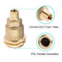 2 Piece QCC1 Propane Adapter 5042 Male QCC1 Nut Propane Gas Fitting Hose Adapter with Nut