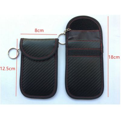 ‘；’ New Fashion Anti-Theft Keyless Entry Car Key Cover RFID Signal Radiation Blocking Farady Bag