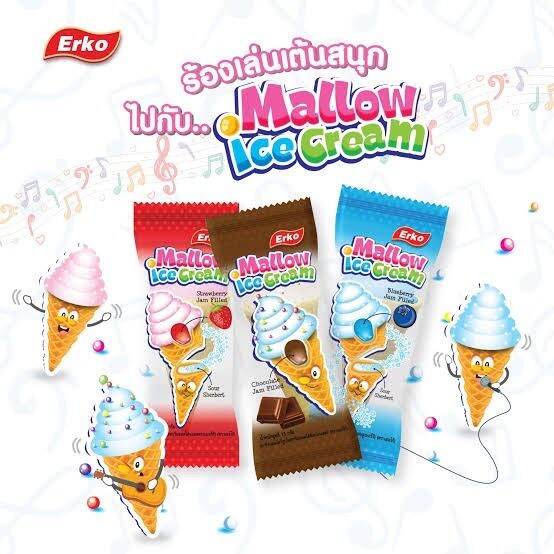 erko-mallow-plus-เออโก้-แมลโลว์-ไอศกรีม-แจม-ฟิลลิง-สตรอว์เบอร์รี่-เฟลเวอร์-180-กรัม