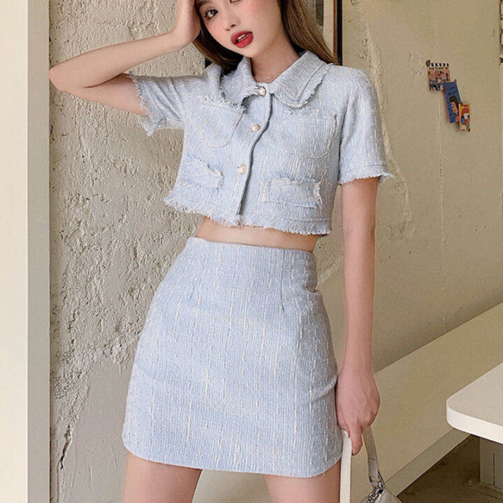 high-quality-female-elegant-skirt-suit-new-fashion-tweed-two-piece-set-women-crop-top-mini-skirt-set-two-piece-outfits