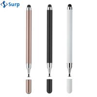 SURP 5PCS แบบ2-in-1 มัลติฟังก์ชั่นการใช้งาน สำหรับ Android IOS พลาสติกทำจากพลาสติก ปากกาวาดรูป capacitive ปากกาสัมผัสหน้าจอ ปากกาสไตลัส สำหรับแท็บเล็ตมือถือ