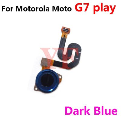 ‘；【。- For Motorola Moto G7 Power XT1955 G7 Play Fingerprint Touch ID Sensor Finger Power Switch On Off Side Button Key Flex Cable