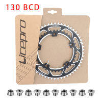 Litepro 53-39ครั้ง BCD 130มิลลิเมตรจักรยานถนนหมุน Chainring อลูมิเนียม CNC 1011ความเร็วพับจักรยานโซ่คู่กับ5น็อต