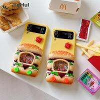 JieHui สำหรับ Samsung พร้อมเคสโทรศัพท์สไตล์แฮมเบอร์เกอร์ Flip3 /z