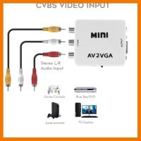 ?HOT SALE? Mini HD AV2VGA Video Converter อะแดปเตอร์ 3.5 มม.AV RCA CVBS Video Converter VGA Conversor to PC HDTV Converter ##สายชาร์จ แท็บเล็ต สมาร์ทโฟน หูฟัง เคส ลำโพง Wireless Bluetooth คอมพิวเตอร์ โทรศัพท์ USB ปลั๊ก เมาท์ HDMI