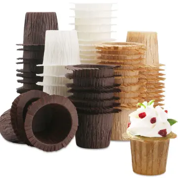 50pcs Foil Cupcake Liners with Lids Round Aluminum Muffin Cake Holders Pans  Baking Cups Tray 5.5oz Heat Resistant Cake Cups 2023