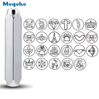 Mogoko 6mm Metal Stamp Punching Tool Aluminium Leather Unique Marking Symbol Punching Stamps Tools Craft for Punches Stamping