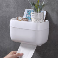 Transparent Roll Paper Toilet Paper Holder Tissue Accessories Rack Holders Wall Mount Kitchen Bathroom Accessories Self Adhesive