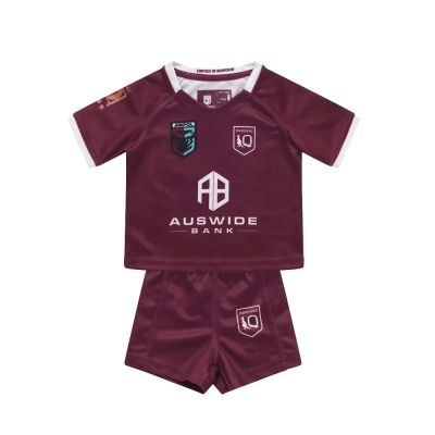 MAROONS HOME KIDS size RUGBY KIT :16-18-20-22-24-26 JERSEY STATE SHORTS [hot]2022/23 ORIGIN JERSEY QUEENSLAND OF