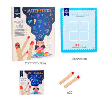 Matches Jigsaw Game Children Logical Thinking Training Puzzle Geometric Shape Building Set Math Learning Teaching Tool Toys