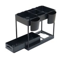 Under Sink Organizers Shelf Pull-Out Large Capacity Under Bathroom and Kitchen Cabinet Storage