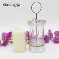 CHUANGGE Pillar Candle Mold Handmade Tools Diy Candle Making Church Spire Shaped Cylindrical Polycarbonate Plastic Candle Molds