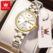 OLEVS 5563 Fashion Stainless Steel Strap Women Wristwatches Quartz Diamond