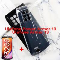 Soft Black TPU Case สำหรับ Ulefone Power Armor 13เคสศัพท์ใสบนแก้ว Ulefone Armor 13 Pelicula กล้องฝาครอบป้องกัน